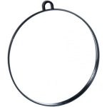 Зеркало парикмахерское Sibel Luna Round Mirror черное Ø 28 см (Фото #1)