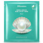 Маска для подтяжки контура лица с протеинами жемчуга JM Solution Marine Luminous Pearl Lift-up V Mask 25 г (Фото #1)