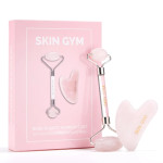 Набор для лица Skin Gym Rose Quartz Workout Set (массажный роллер + скребок гуа ша) (Фото #2)