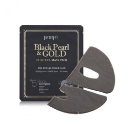 Гидрогелевая маска Petitfee Black Pearl & Gold Hydrogel Mask Pack с золотом и черным жемчугом 1 шт