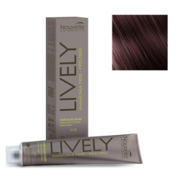 Крем-краска для волос Nouvelle Lively Hair Color 4.62 фиолетово-красный каштан 100 мл