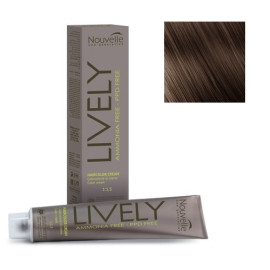 Крем-краска для волос Nouvelle Lively Hair Color 5 светло-каштановый 100 мл