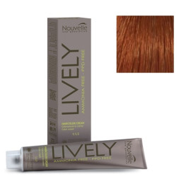Крем-краска для волос Nouvelle Lively Hair Color 7.43 золотисто-медный блонд 100 мл