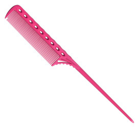 Расческа с мягким хвостиком Y.S.Park YS 107 Tail Combs Pink 218 мм