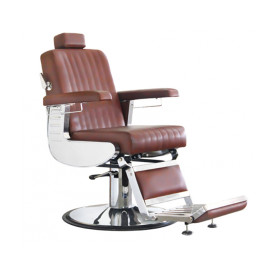 Кресло парикмахерское на гидравлическом подъемнике Comair Diplomat 7001133 для барбера коричневое
