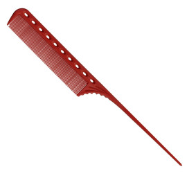 Расческа с мягким хвостиком Y.S.Park YS 111 Tail Comb Red 220 мм