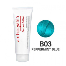 Гель-краска для волос Anthocyanin Second Edition B03 Peppermint Blue 230 г