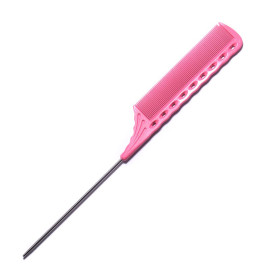 Расческа с металлическим хвостиком Y.S.Park YS-116 Tail Combs Pink 225 мм