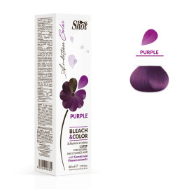 Обесцвечивающий крем с пигментом Shot Bleach & Color Purple-Ambition Color 80 мл