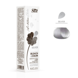 Обесцвечивающий крем с пигментом Shot Bleach & Color Silver-Ambition Color 80 мл