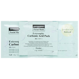 Маска для карбокситерапии лица Estesophy Facial Mask Carbonic Acid Pack Seaweed Морские Водоросли 25 г + 1,5 г