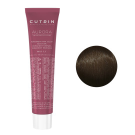 Краска для волос Cutrin Aurora Permanent 4.0 средне-коричневый 60 мл