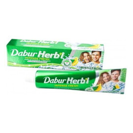 DABUR HERB'L Зубная паста - Свежий гель, Мята и Лимон 150 г