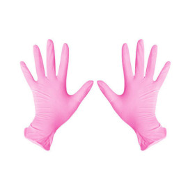 Перчатки нитриловые Medicom Safe Touch Slim Pink S 100 шт