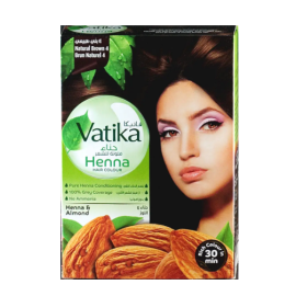 Краска для волос на основе хны Dabur Vatika Natural Brown 4 натуральный коричневый 6 х 10 г