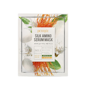 Маска для лица Petitfee Silk Amino Serum Mask с протеинами шелка 1 шт