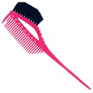 Щетка-расческа для окрашивания Y.S.Park YS 640 Tint Comb&Brush Pink 230 мм