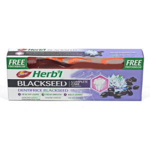 Зубная паста со щеткой Herb’L Dabur Черный тмин 150 г