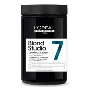 Blond Studio 7, многофункциональная пудра для осветления волос до 7 уровней, с содержанием глины, без аммиака, 500 г