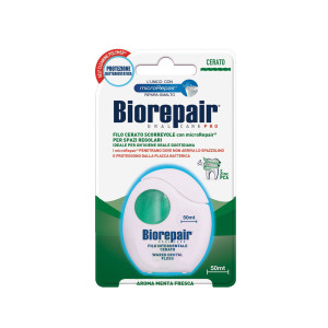 Зубная нить-флос Biorepair Ежедневная защита с гидроксиопатитом 50 м