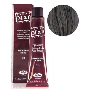 Краска для волос Lisap Man Color 0/18 светло-серебристый 60 мл