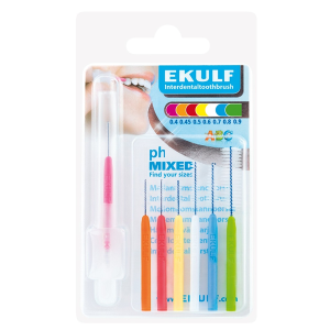 Щетки для межзубных промежутков Ekulf Ph Mix 7 шт
