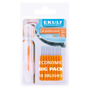 Щетки для межзубных промежутков Ekulf Ph Professional 0.45 мм 18 шт
