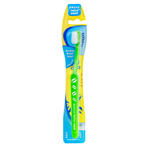 Зубная щетка Ekulf Twice Adult мягкая зеленая
