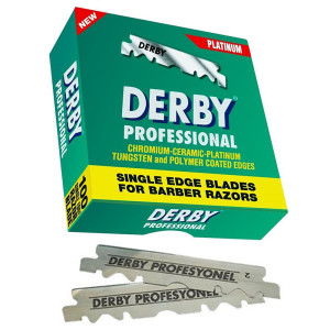 Лезвия для бритья Derby Professional Single Edge Razor Blades половинки 100 шт