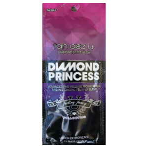 Усилитель для загара в солярии Tan Asz U Diamond Princess 100X с биобронзантами и с алмазной пылью для гламурного оттенка загара 22 мл