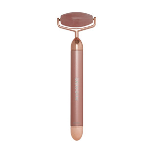 Массажный роллер для лица Skin Gym Rose Quartz Vibrating Lift & Contour Beauty Roller