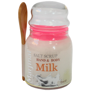 Солевой скраб для тела и рук Marjinal Salt Scrup Молоко 500 мл