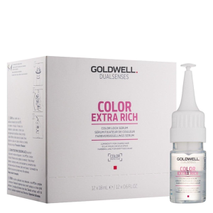 Сыворотка для сохранения цвета окрашенных жестких волос Goldwell Dualsenses Color Extra Ric Color Lock Serum 12x18 мл