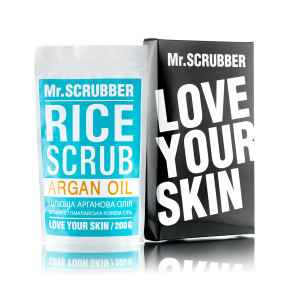 Рисовый скраб для тела Mr.Scrubber Rice Scrub Argan Oil с аргановым маслом 200 г