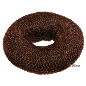 Підкладка кільце для вечірних зачісок Sibel коричнева 9 см 