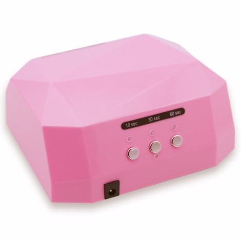 Світлодіодна + УФ-лампа для нігтів Simei Diamond Pastel Pink потужністю 36 Вт