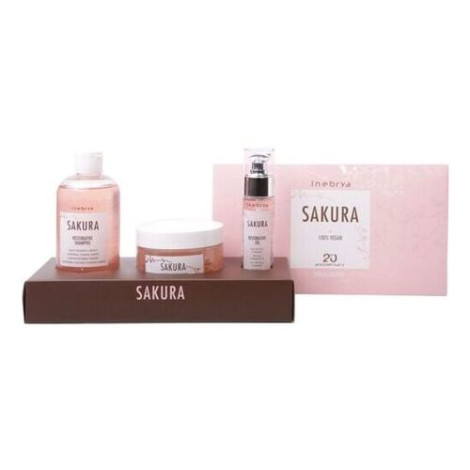 Набір для відновлення волосся Inebrya Sakura Restorative Kit, 250 мл + 50 мл + 300 мл