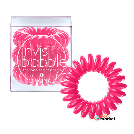 Еластичний браслет для волосся Invisibobble Оригінальне рожеве на вас