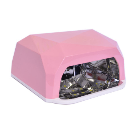 Світлодіодна + УФ лампа для нігтів Simei Diamond Pink 36 Вт