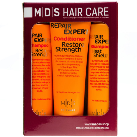 Mades Cosmetics MDS Професійний набір для догляду та відновлення волосся 250+ 250 + 250 мл