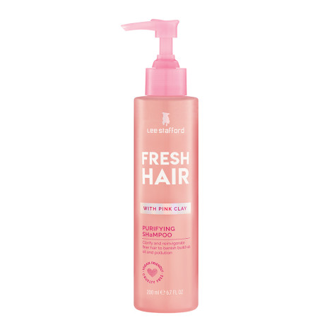 М'який шампунь з рожевою глиною Lee Stafford Fresh Hair Purifying Shampoo 200 мл