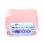 Світлодіодна + УФ лампа для нігтів Simei Diamond Pink 36 Вт (Фото #1)