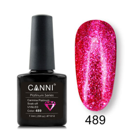 Гель-лак Canni 489 яскраво-рожевий 7,3 мл