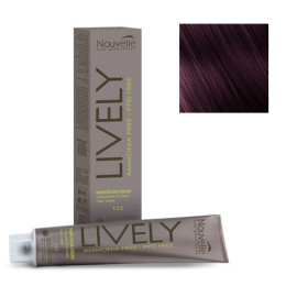 Крем-фарба для волосся Nouvelle Lively Колір волосся 2,20 темно-фіолетового 100 мл