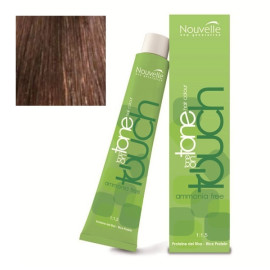 Крем-фарба для волосся Nouvelle Touch 7,7 натурального коричневого кольору 60 мл