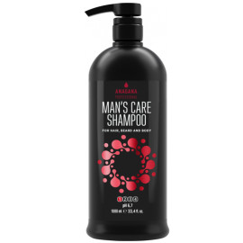 Шампунь для волосся, бороди та тіла Anagana Man's Care Shampoo 1000 мл