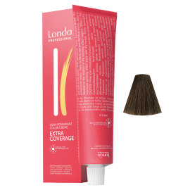 Тонуюча фарба для сивого волосся Londa Professional Demi-Permanent Color Creme Extra Coverage 4/07 60 мл