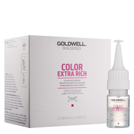 Сироватка для збереження кольору фарбованого жорсткого волосся Goldwell Dualsenses Color Extra Ric Color Lock Serum 12x18 мл