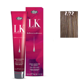 Фарба для волосся Lisap Oil Protection Complex 8/72 світло-русява бежево-зола 100 мл