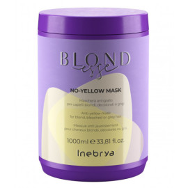 Маска для знебарвленого або сивого волосся Inebrya Blondesse No-Yellow Mask 1000 мл